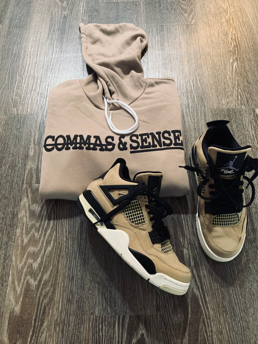 COMMAS & SENSE 3D LOGO HOODIE