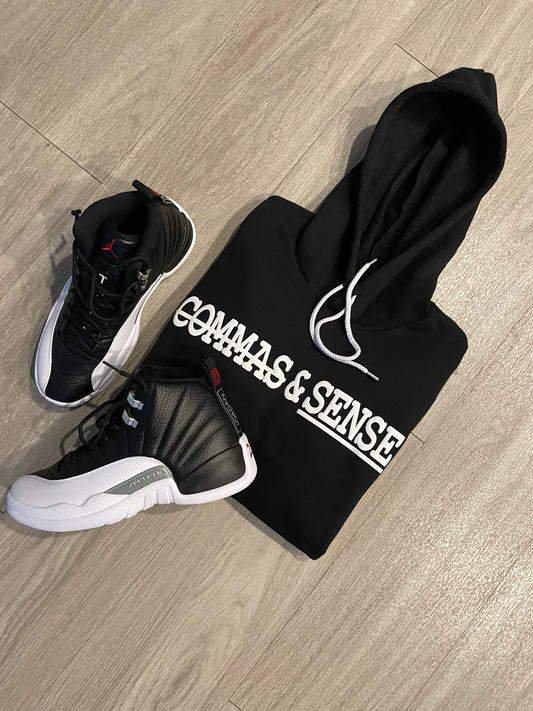 COMMAS & SENSE 3D LOGO HOODIE