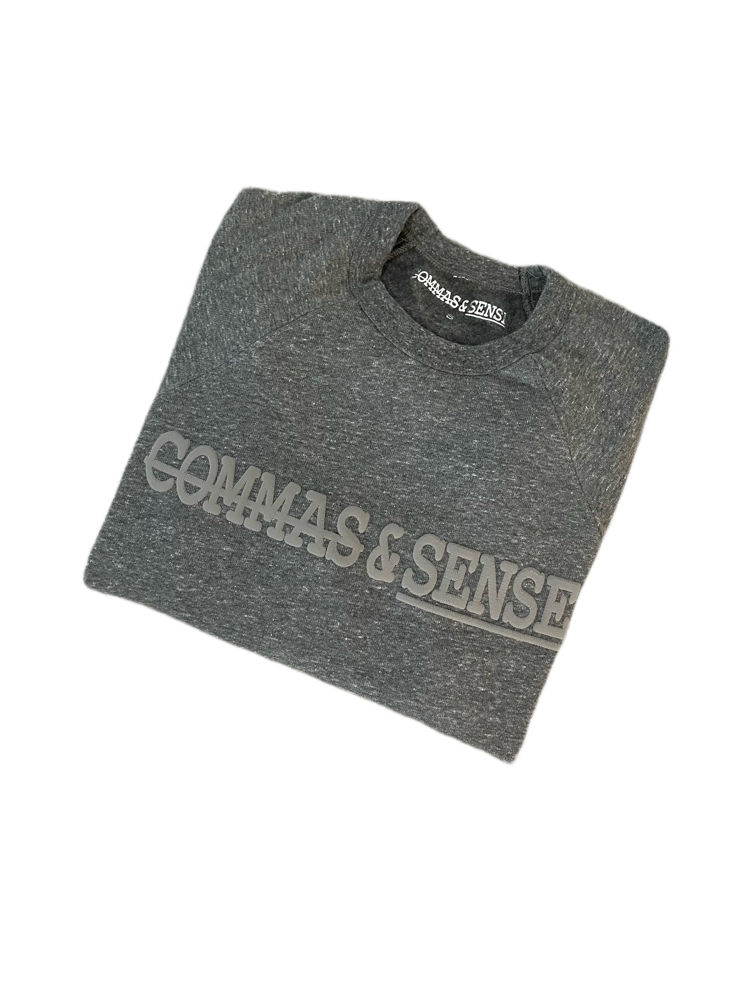COMMAS & SENSE 3D LOGO CREWNECK 'PREMIUM BASICS' COLLECTION