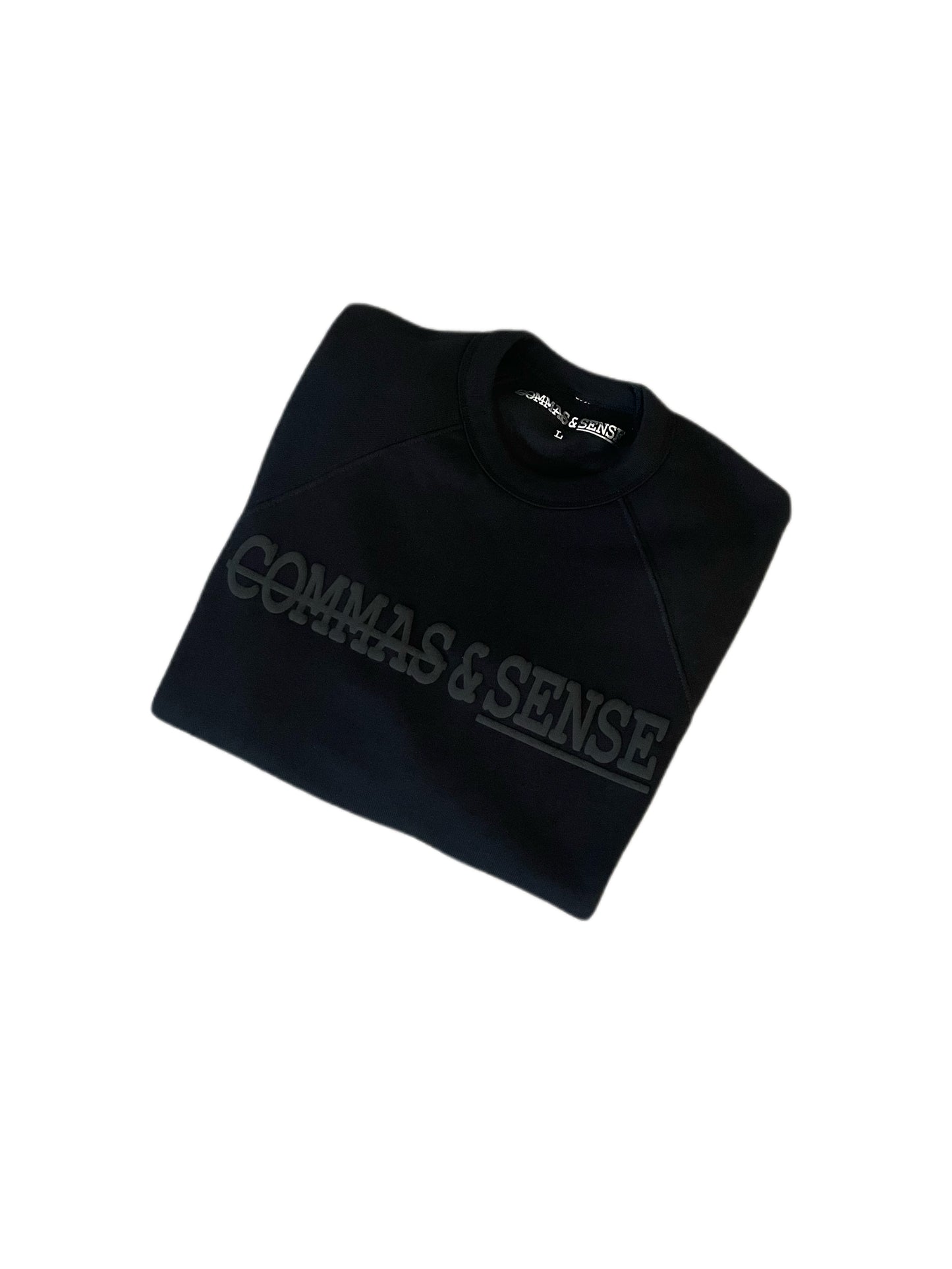 COMMAS & SENSE 3D LOGO CREWNECK 'PREMIUM BASICS' COLLECTION