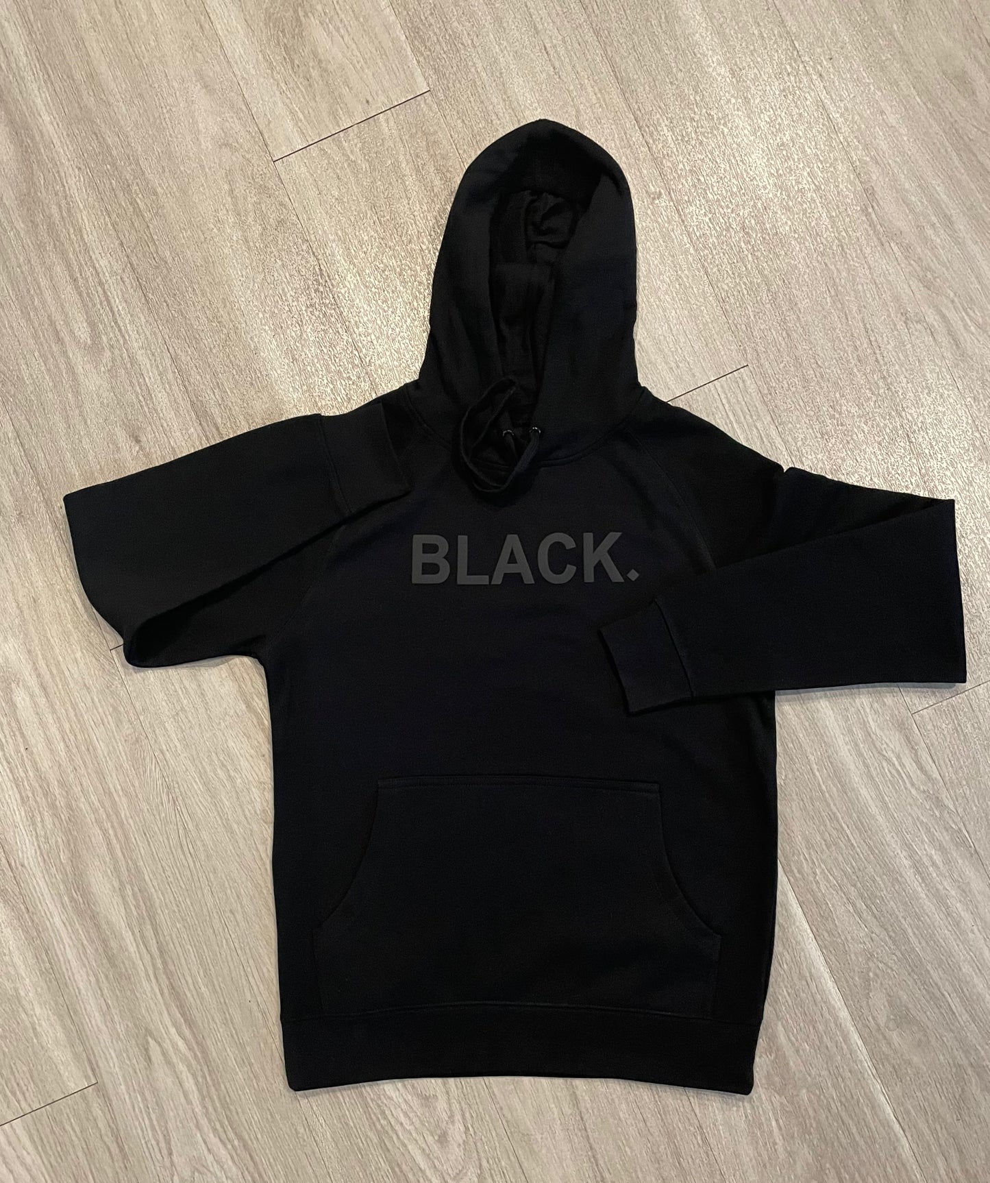 BLACK. 'BACK IN THE BLACK' HOODIE