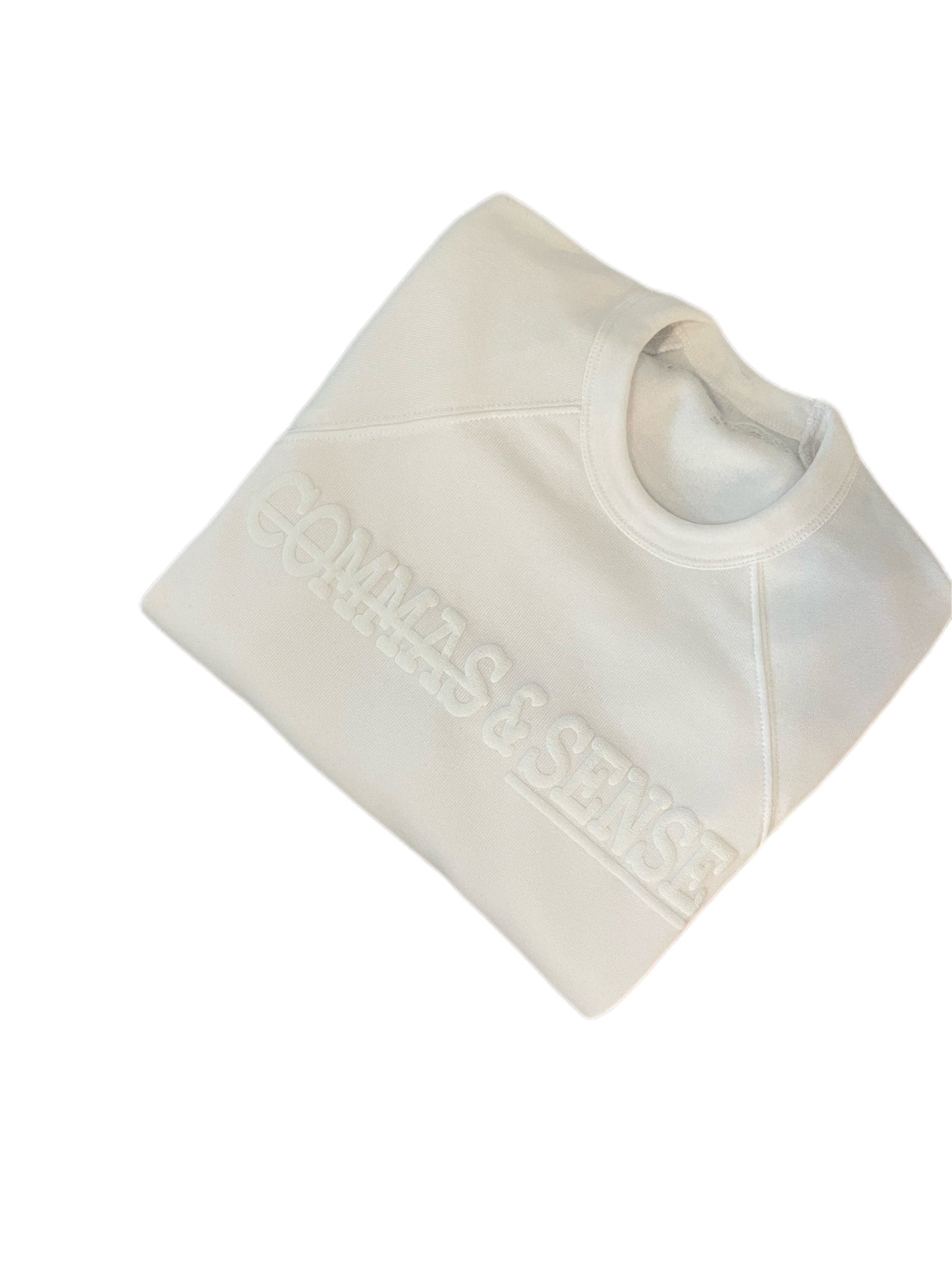 COMMAS & SENSE 3D LOGO CREWNECK 'PREMIUM BASICS' COLLECTION