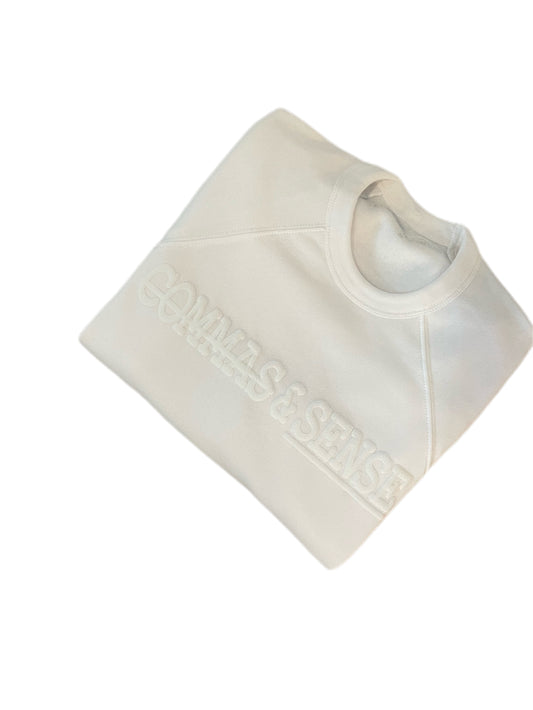 COMMAS & SENSE 3D LOGO CREWNECK 'PREMIUM BASICS' COLLECTION