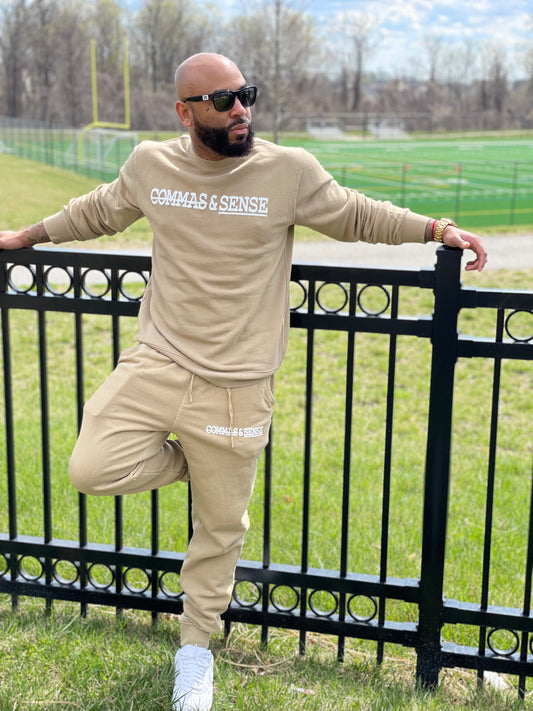 COMMAS & SENSE 3D LOGO SWEATPANTS